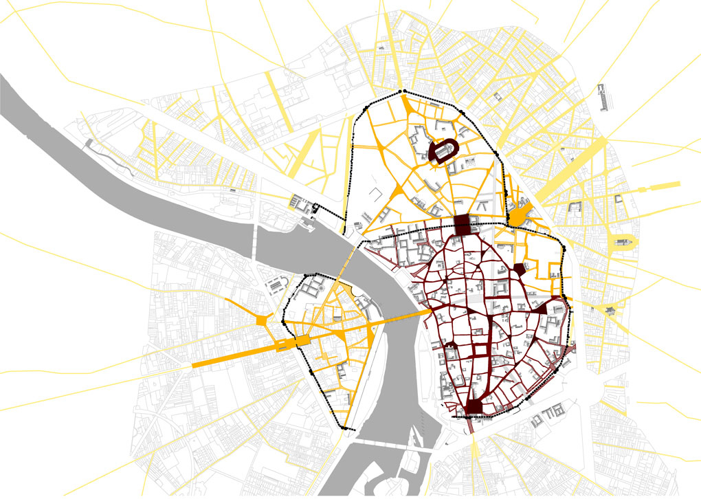 Plan du développement de la ville de Toulouse